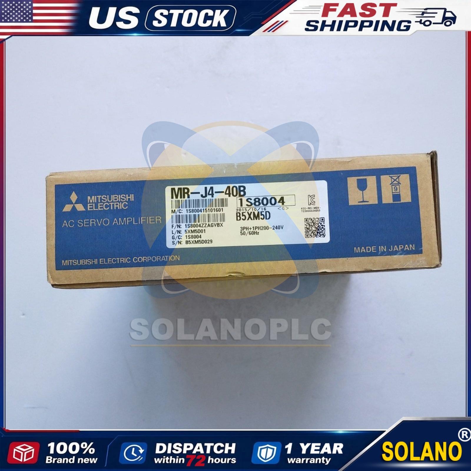 Mitsubishi MR-J4-40B Servo Drive  US Free TAX MRJ440B Amplifier New In Box
