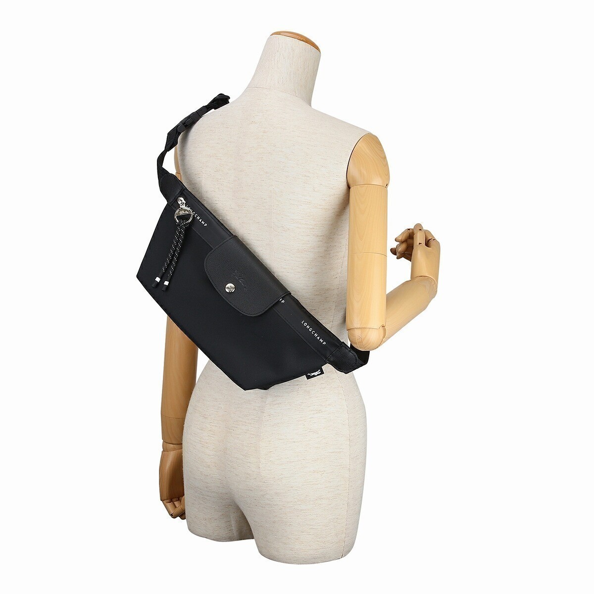 LONGCHAMP Le Pliage Energy Belt Bag Medium Size Black