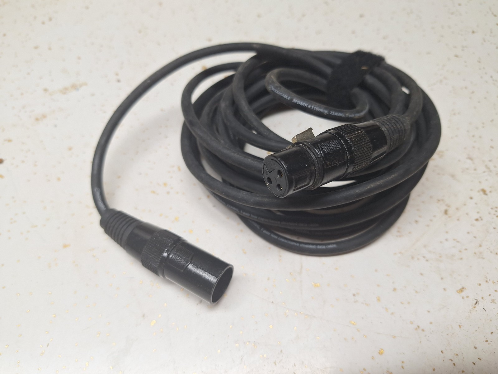 15 Foot 3 Pin Dmx Cable Male to Female for Stage Lighting and Music