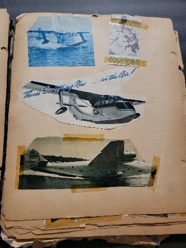 SCRAP BOOK AVIATION VINTAGE