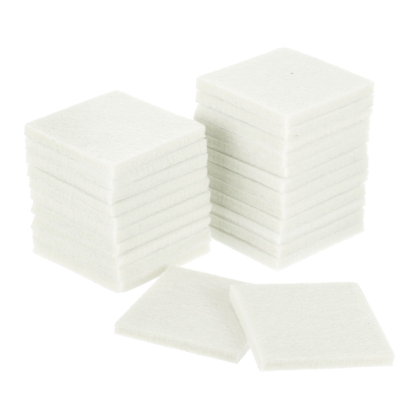 Furniture Pads, 24Pcs 2" Square Self Adhesive Felt Furniture Pads (Beige)