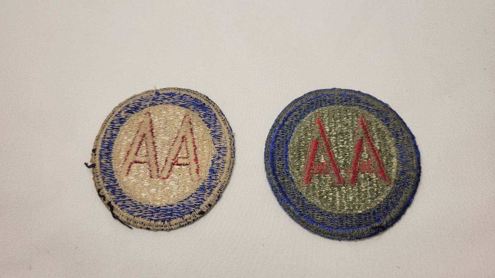 Original WWII U.S. Army Anti-Aircraft Command Cut Edge Patch