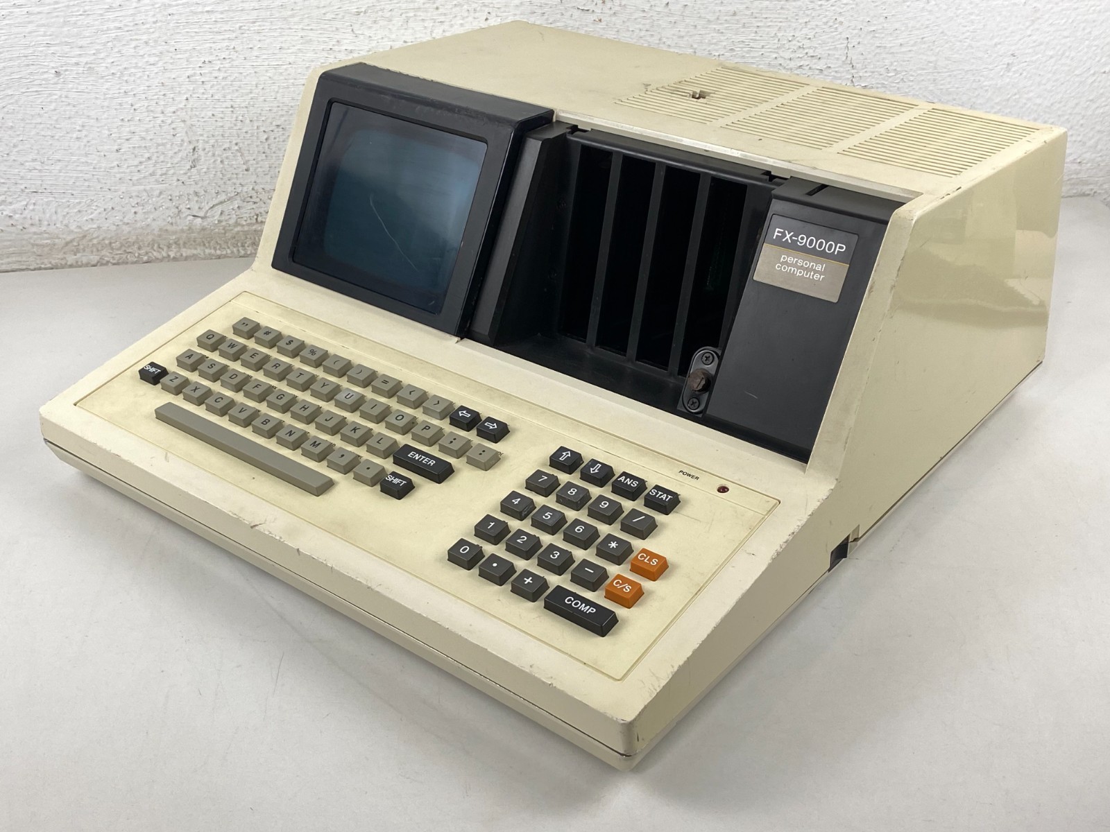 Vintage Casio FX-9000P Professional Computer Z80 W/Casio OP-1 interface Box Rare
