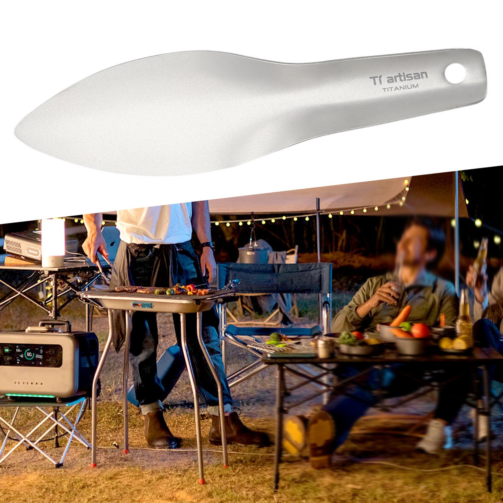 Titanium Shovel Lightweight Titanium With Storage Sack