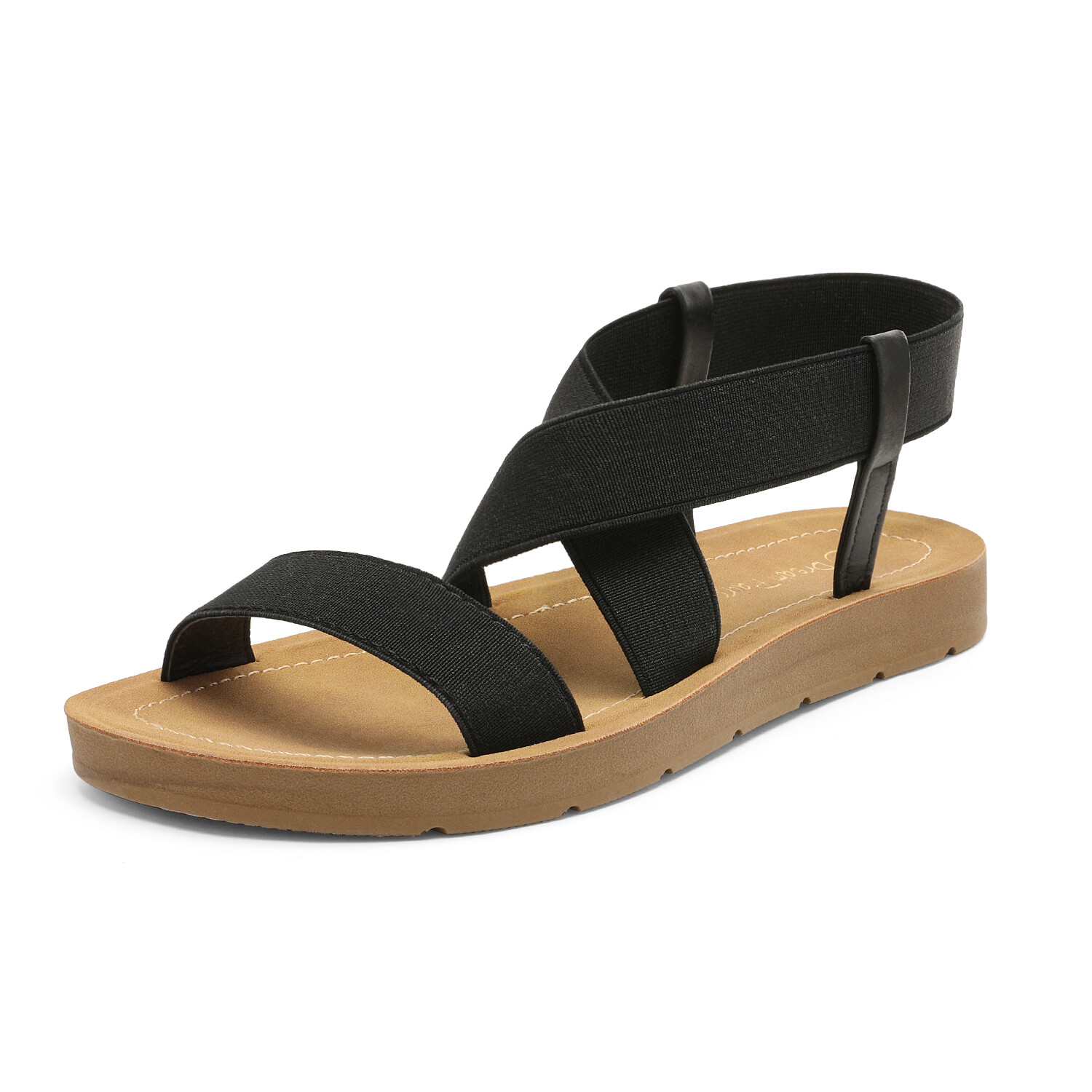 Women Classic Flat Sandals Ankle Strap Casual Summer Elastic Walking Sandals