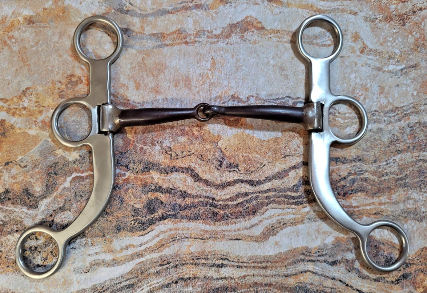Bob Avila Collections Style AVB-120 Training Snaffle Bit  Size 5"