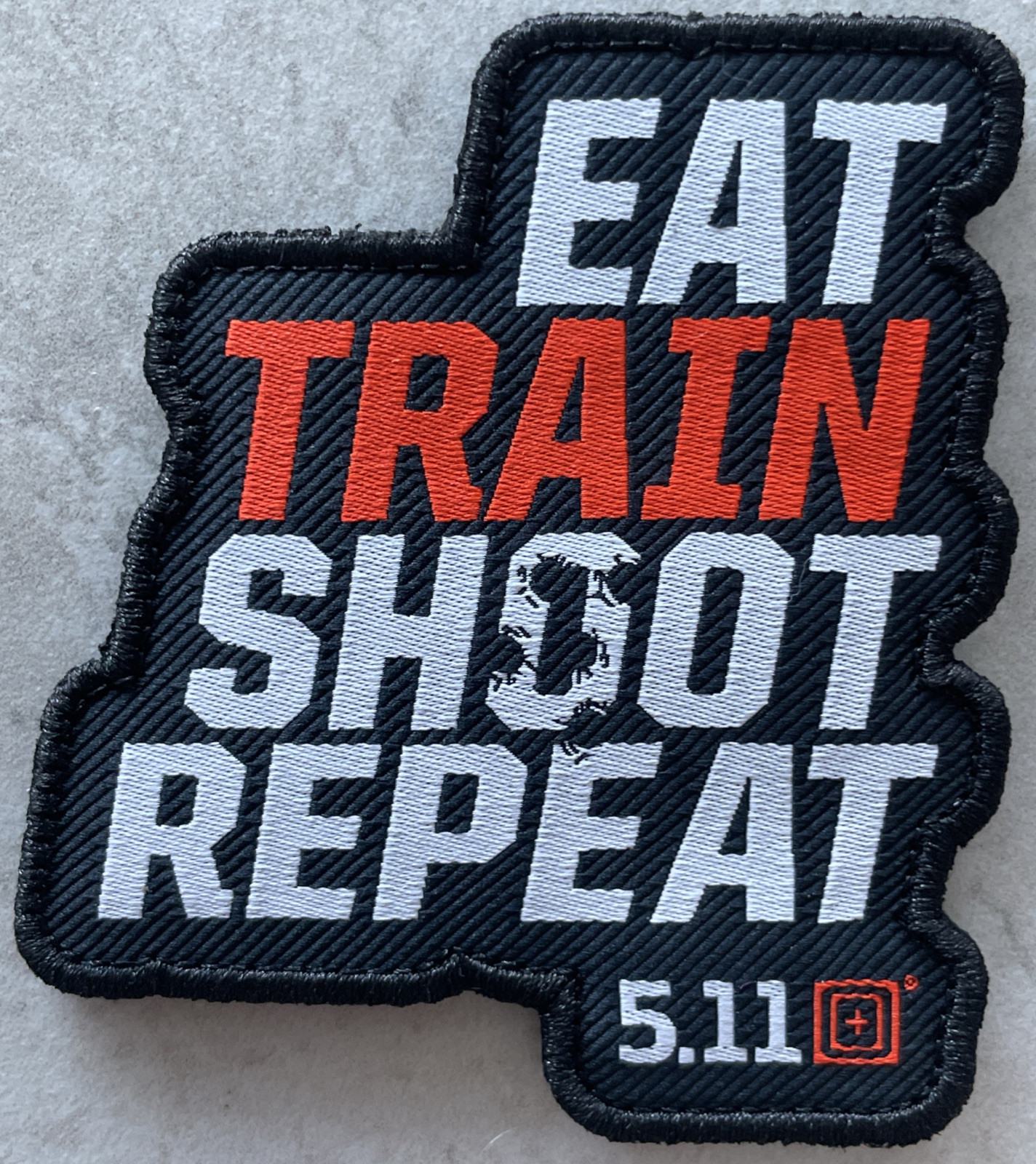 BRAND NEW 5.11 TACTICAL REPEATER PATCH EAT TRAIN SHOOT REPEAT 5.11