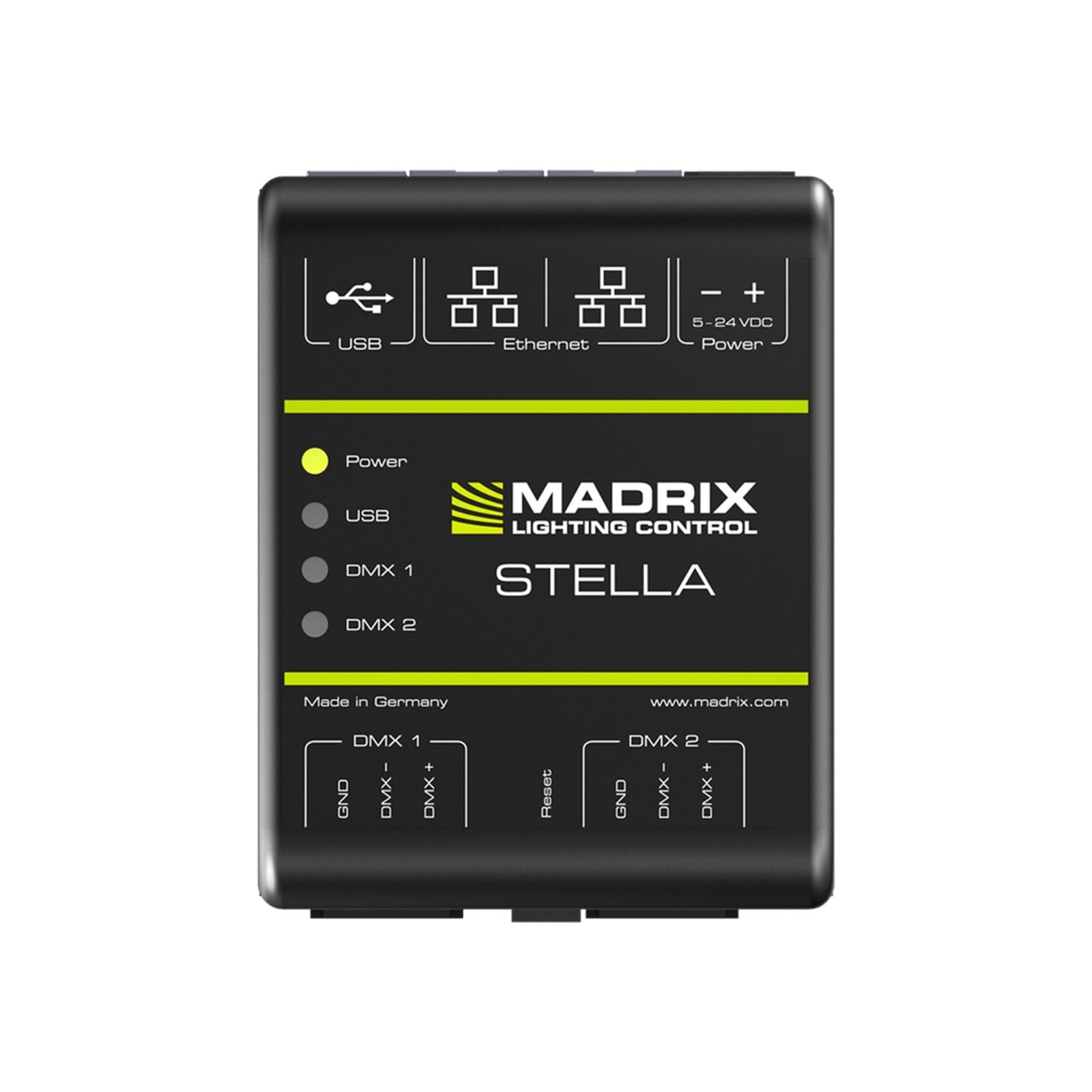 MADRIX Stella Art-Net ArtNet Node DMX512 DMX USB Interface Controller DIN Rai...