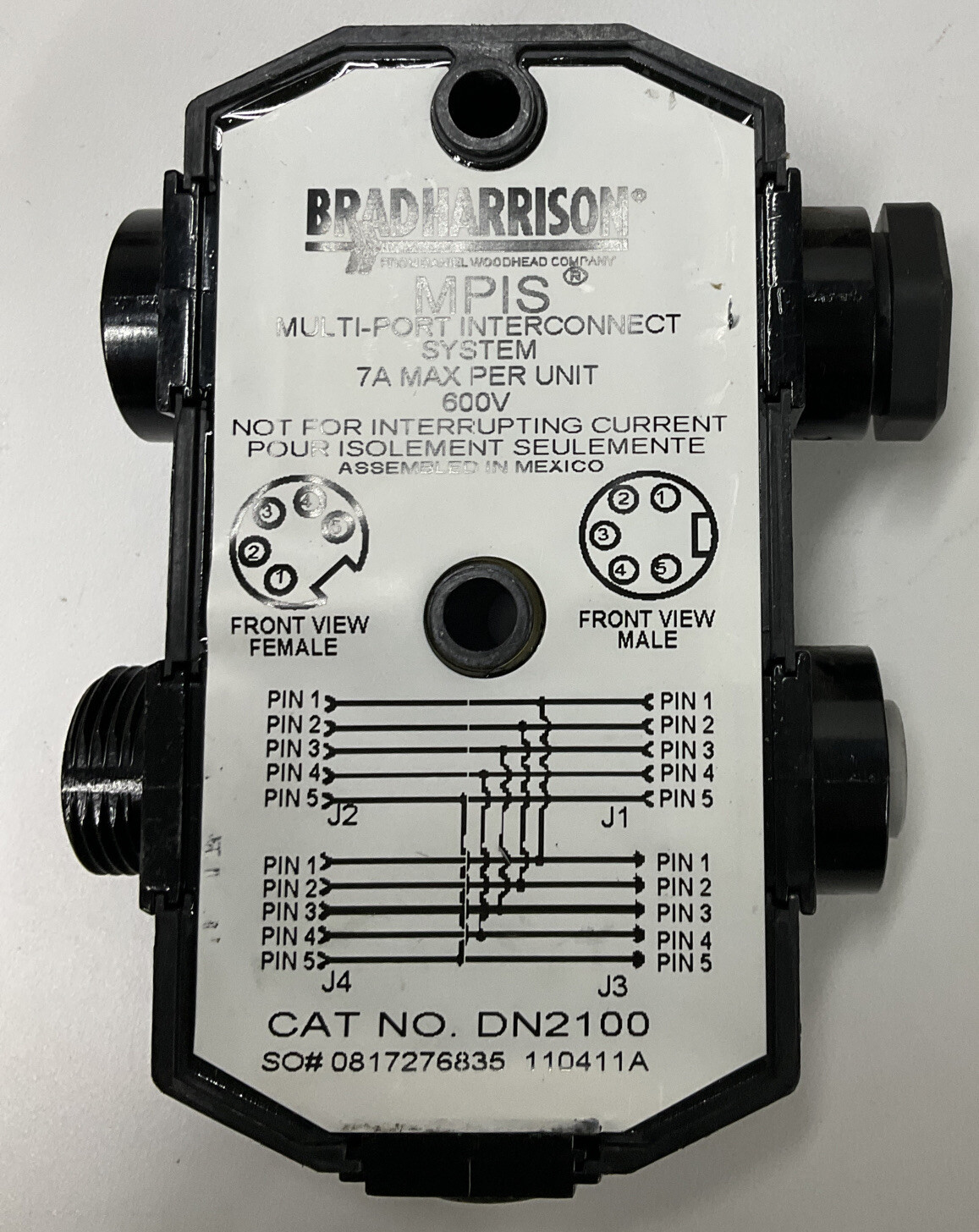 Brad Harrison DN2100 Multi Port Interconnect 7A Max Per Unit