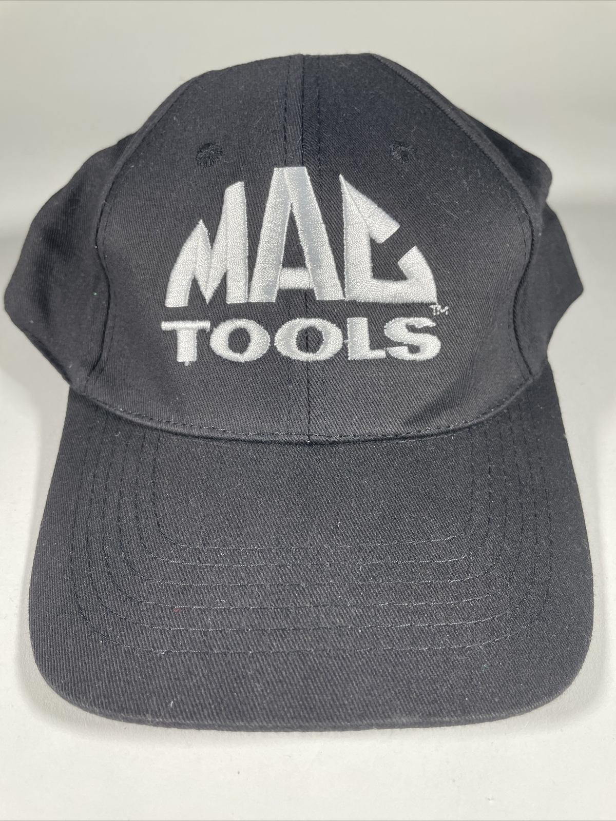 Mac Tools Hat Mac Card Embroidered Logo Black Cap Adjustable Hook And Loop Size