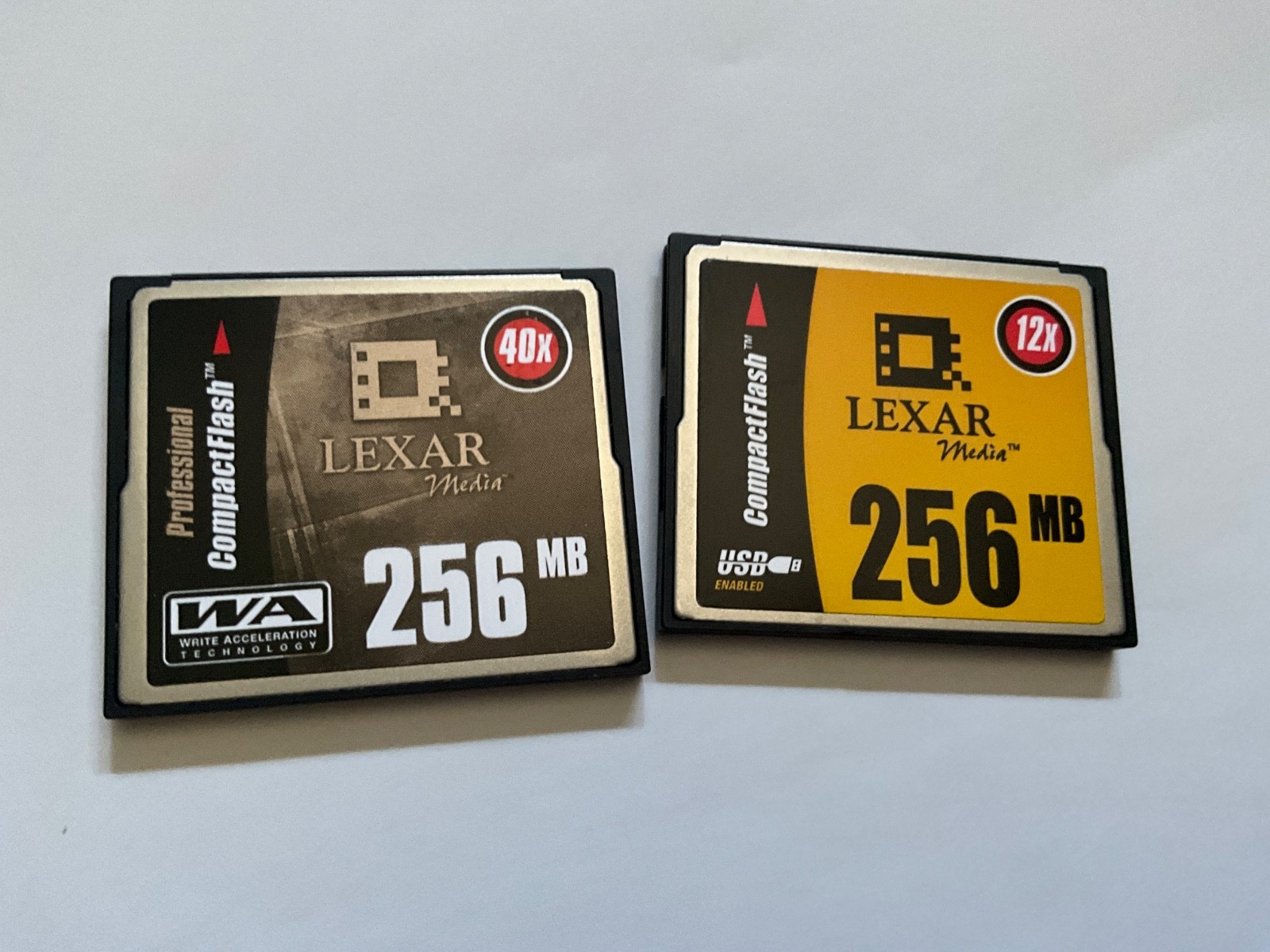 2pcs 256mb  Lexar Compactflash  CF I  memory card CF Router, NIKON CANON cameras