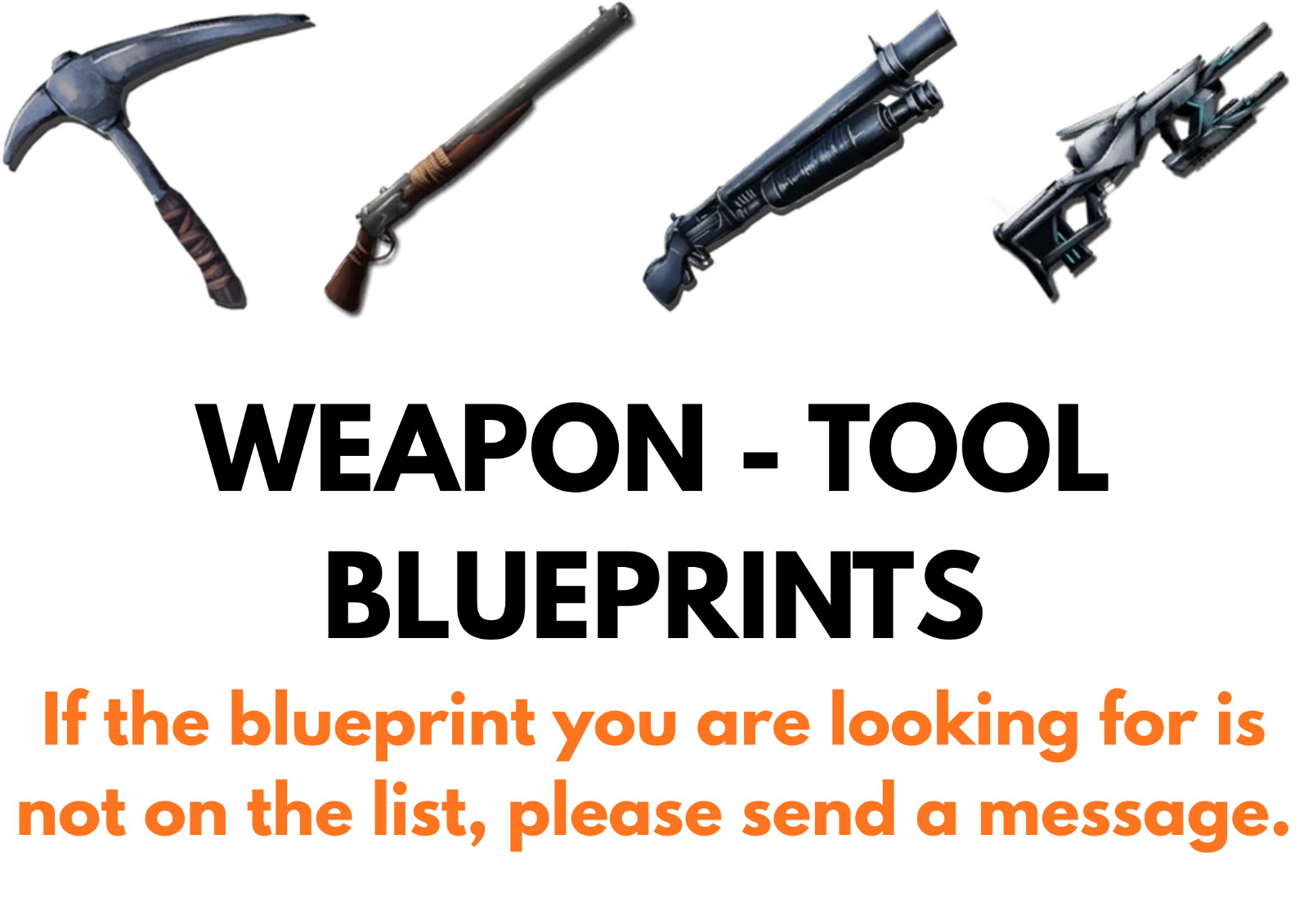 Blueprint Weapon - Tool Ark Survival Ascended Official PVE