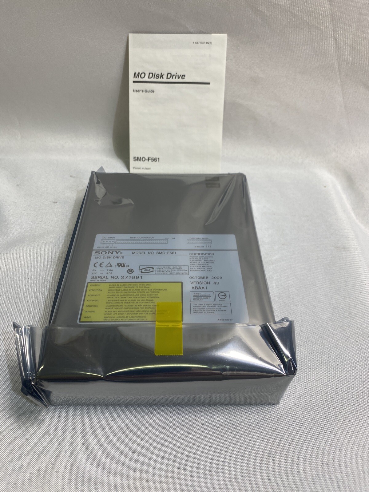 SONY SMO-F561 9.1GB Optical Internal MO Drive, SCSI, NEW, w/ Warranty 910-101268