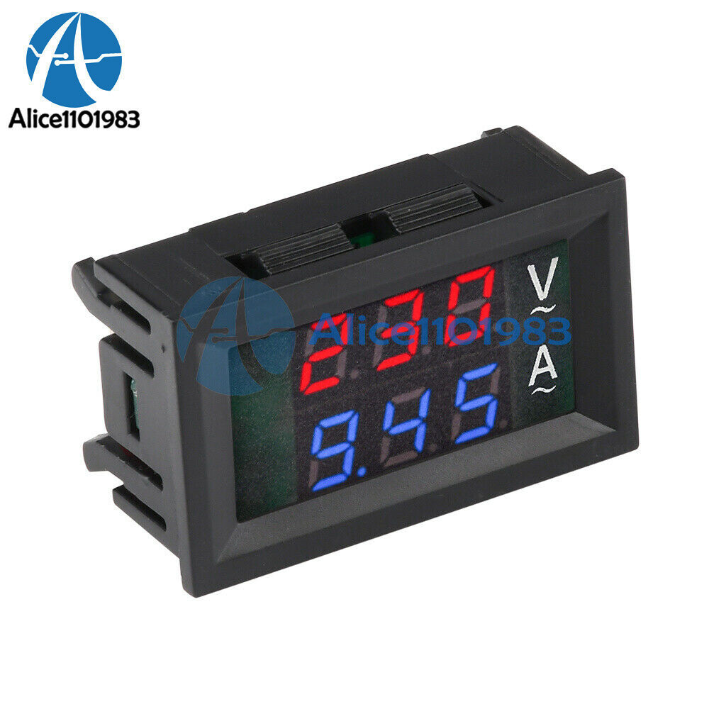 Voltmeter Current Voltage Amp Meter Hall Effect Sensor AC50-600V 10/50/100A
