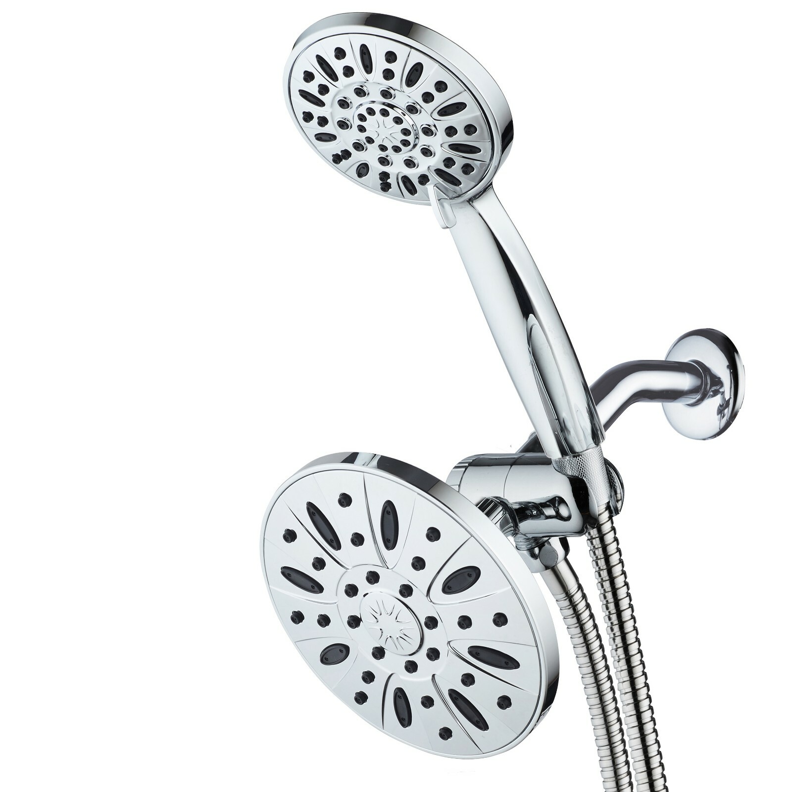 AquaDance Premium High Pressure 6 Inch 3-Way Rainfall Shower Combo