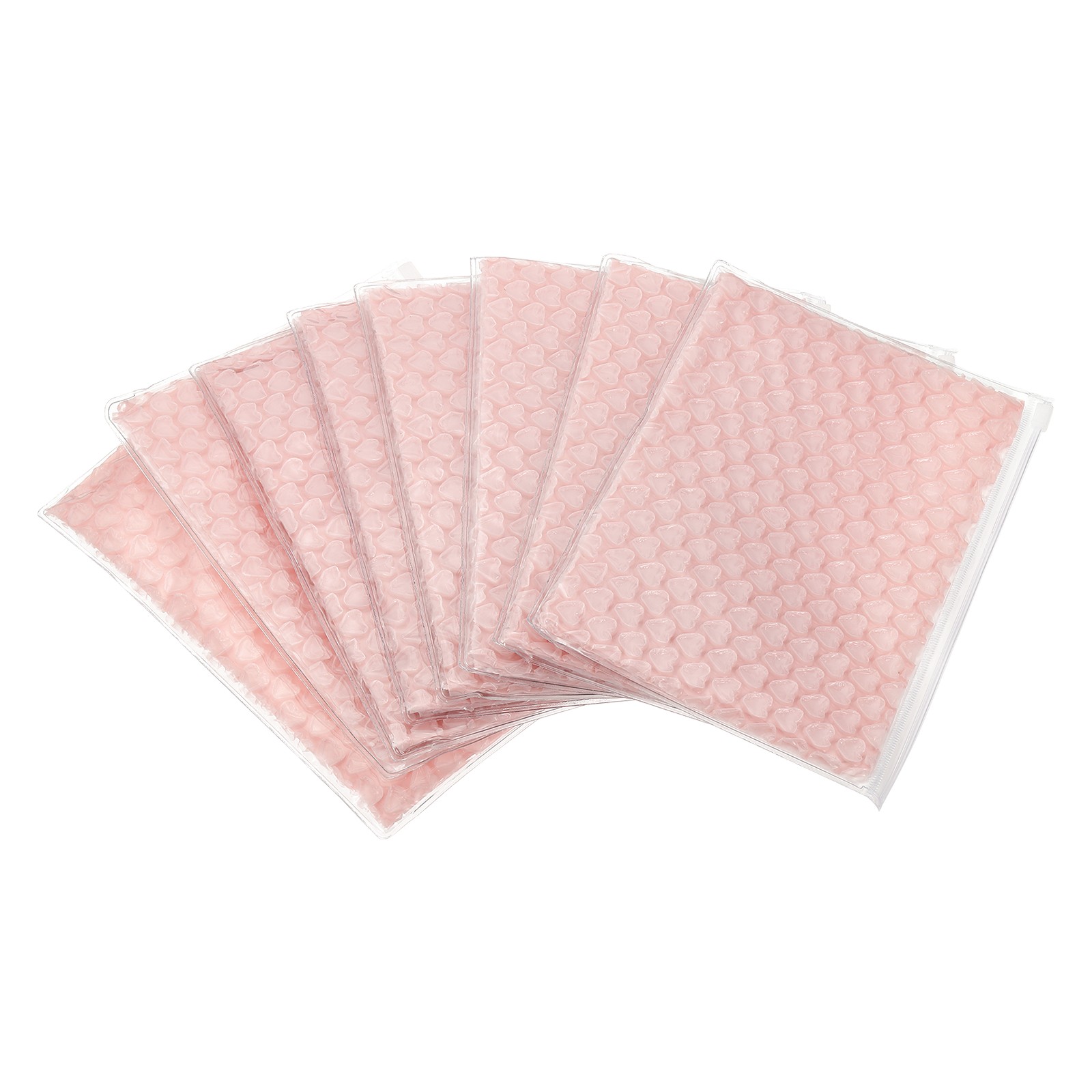 8pcs 6 x 9 Inch Bubble Bags Bubble Wrapping Pouches Zipper Packing Light Pink