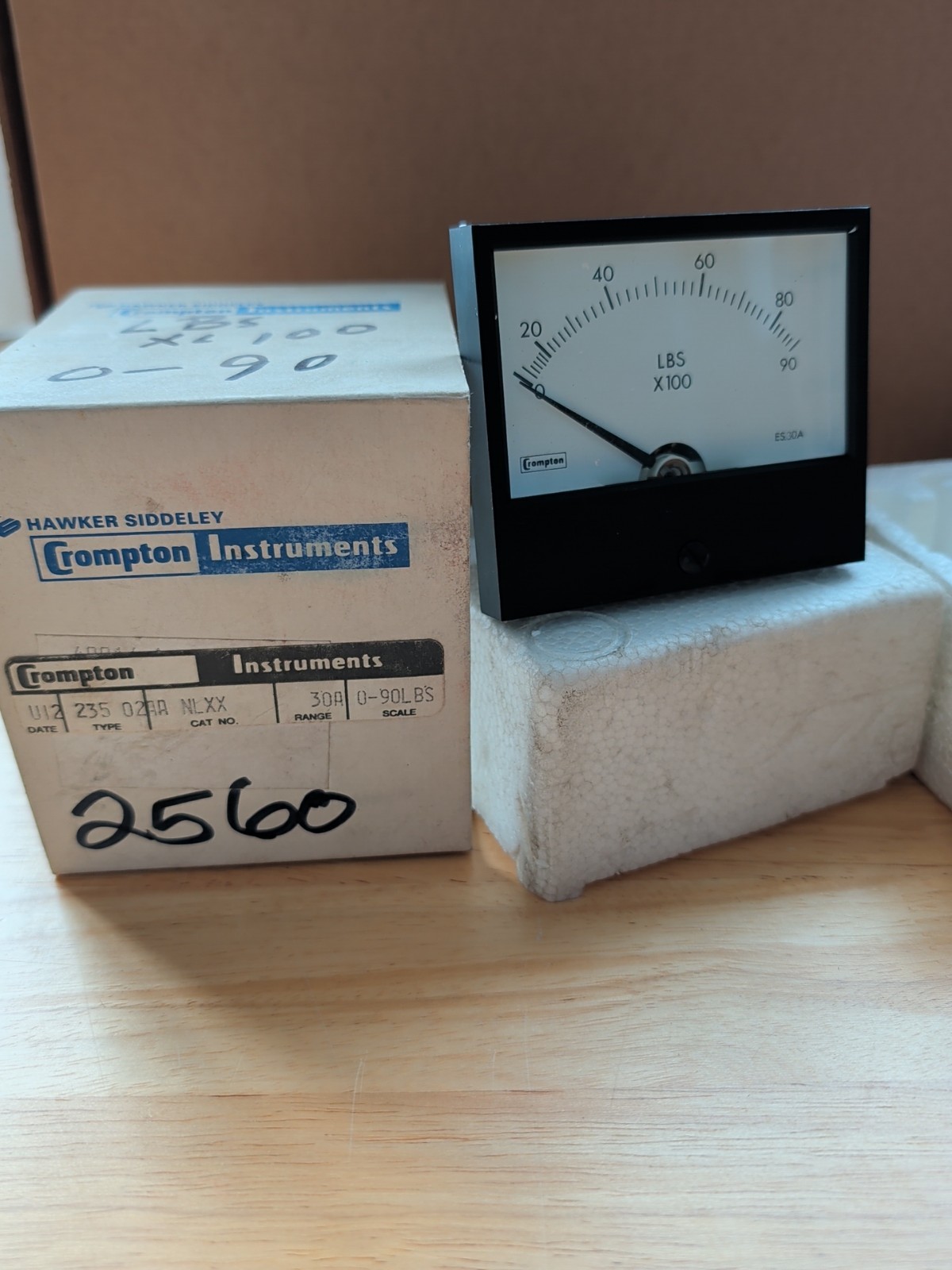 TE CONNECTIVITY 235-02AA-NLXX (NEW IN BOX) Crompton 30amp 0-90lbs