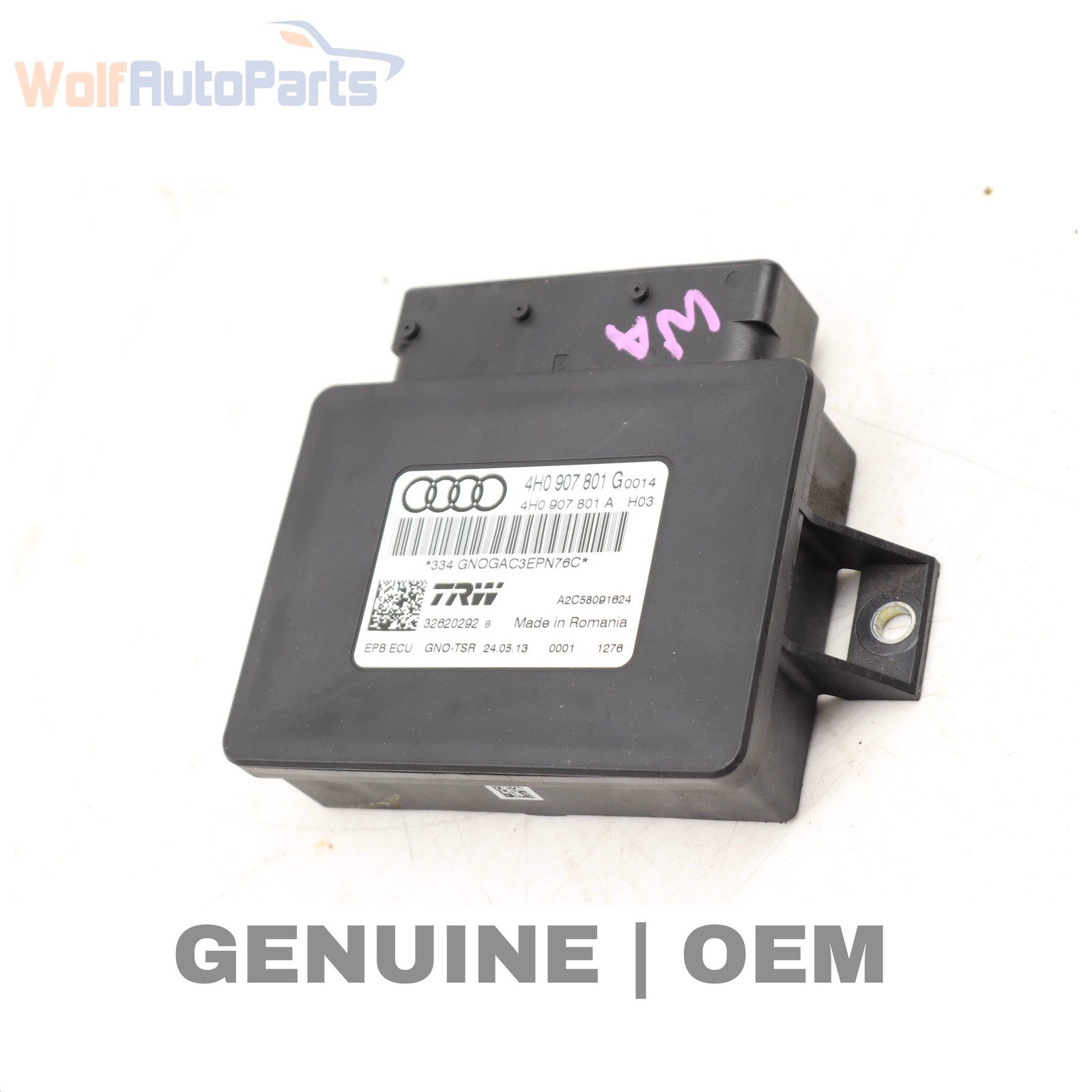 2013-2015 AUDI S8 - Emergency / Parking Brake Control Module 4H0907801G
