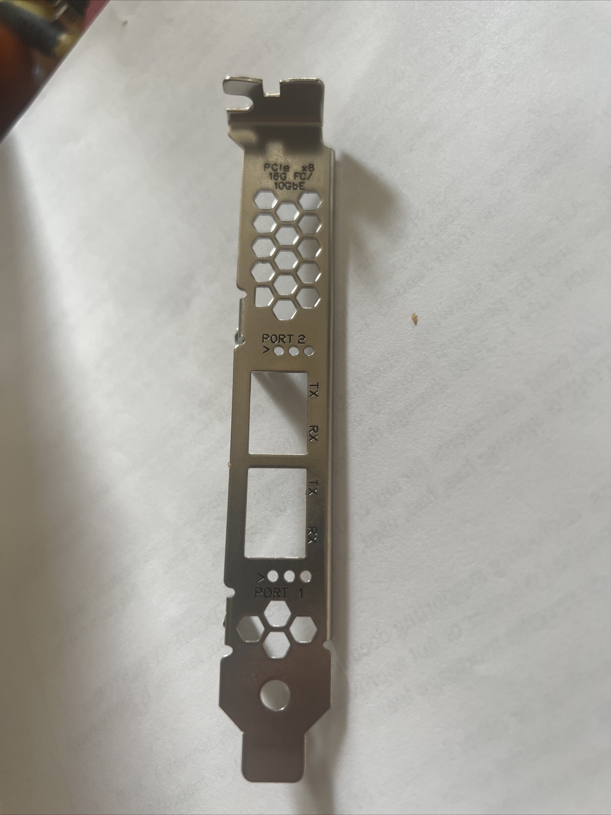 Full Height BRACKET for Qlogic PCIe x8 16G FC/10Gbe  Bracket For Dual Port Adapt