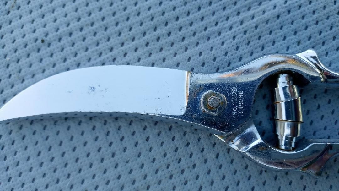 Wiss Germany #1309 Chrome Poultry Shears with Toggle Lock 9"