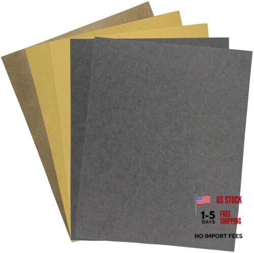 5 Pcs Cork Rubber Gasket Material + Non Asbestos Gasket 5pcs Grey+Cork+Yellow