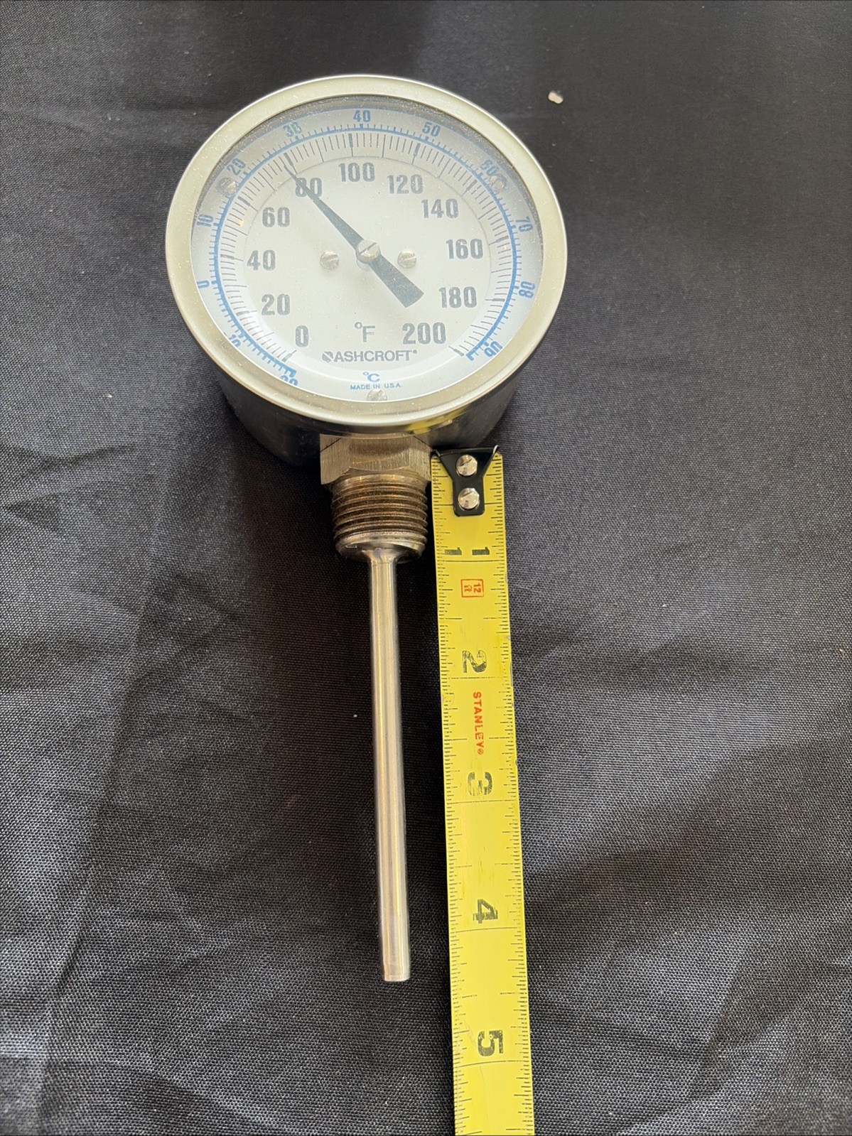 ASHCROFT 0-200 F Thermometer