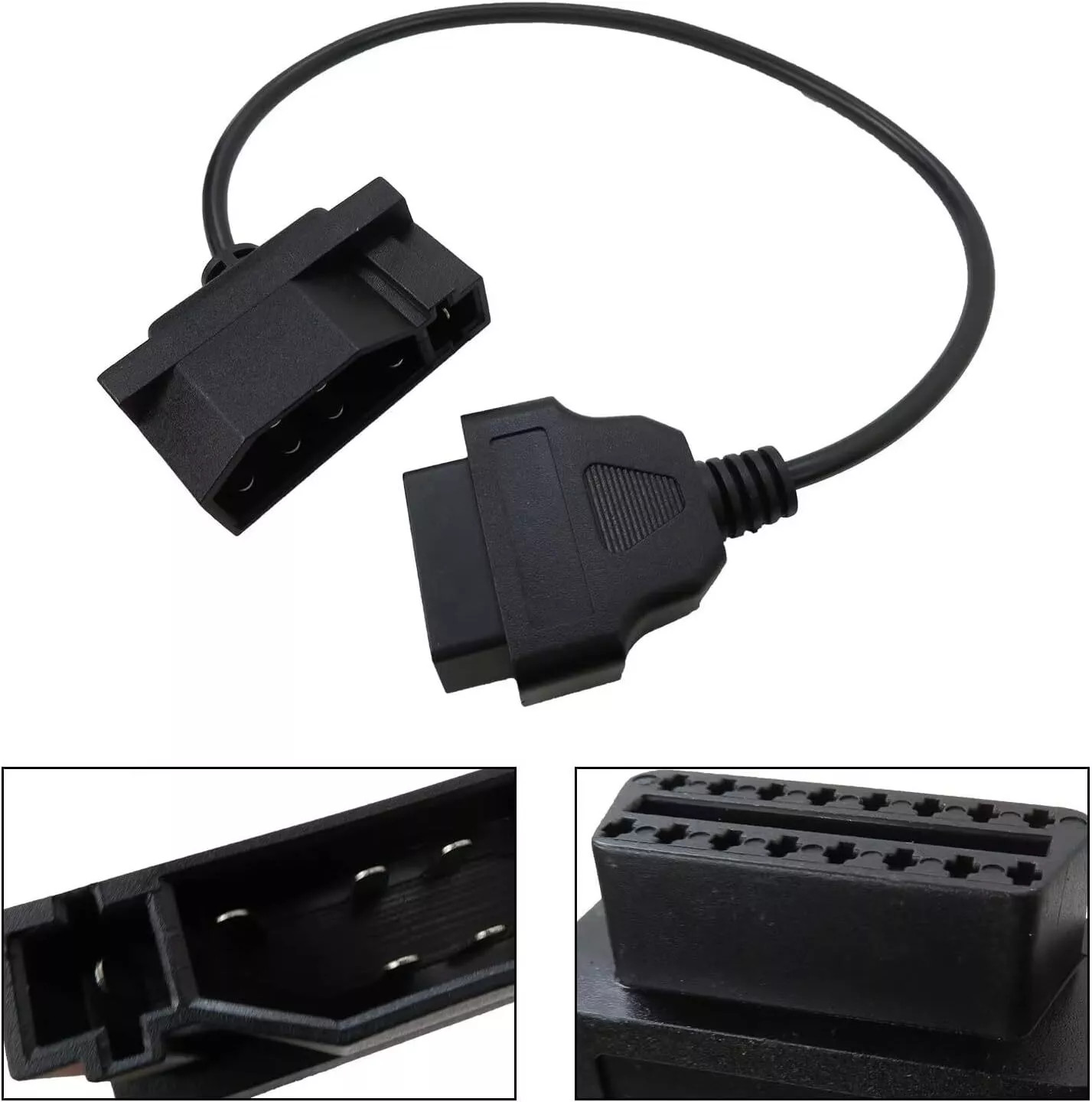 For Ford Engine Repair Tool 7 Pin OBD1 to OBD2 Cable Adapter Code Reader Scanner