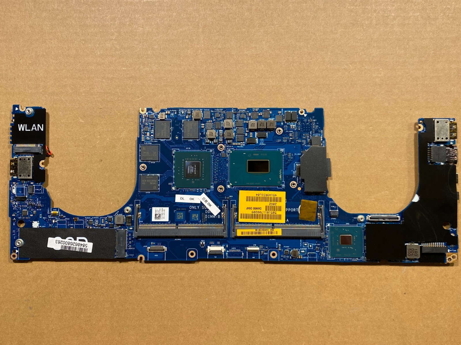 NEW Dell XPS 15 9570 Motherboard i7-8750H nVidia GTX1050Ti/4GB YYW9X LA-F541P