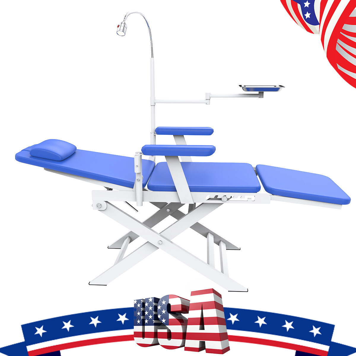 Dental Unit Chair Hard Leather Computer Controlled /Folding Mobile Chair
