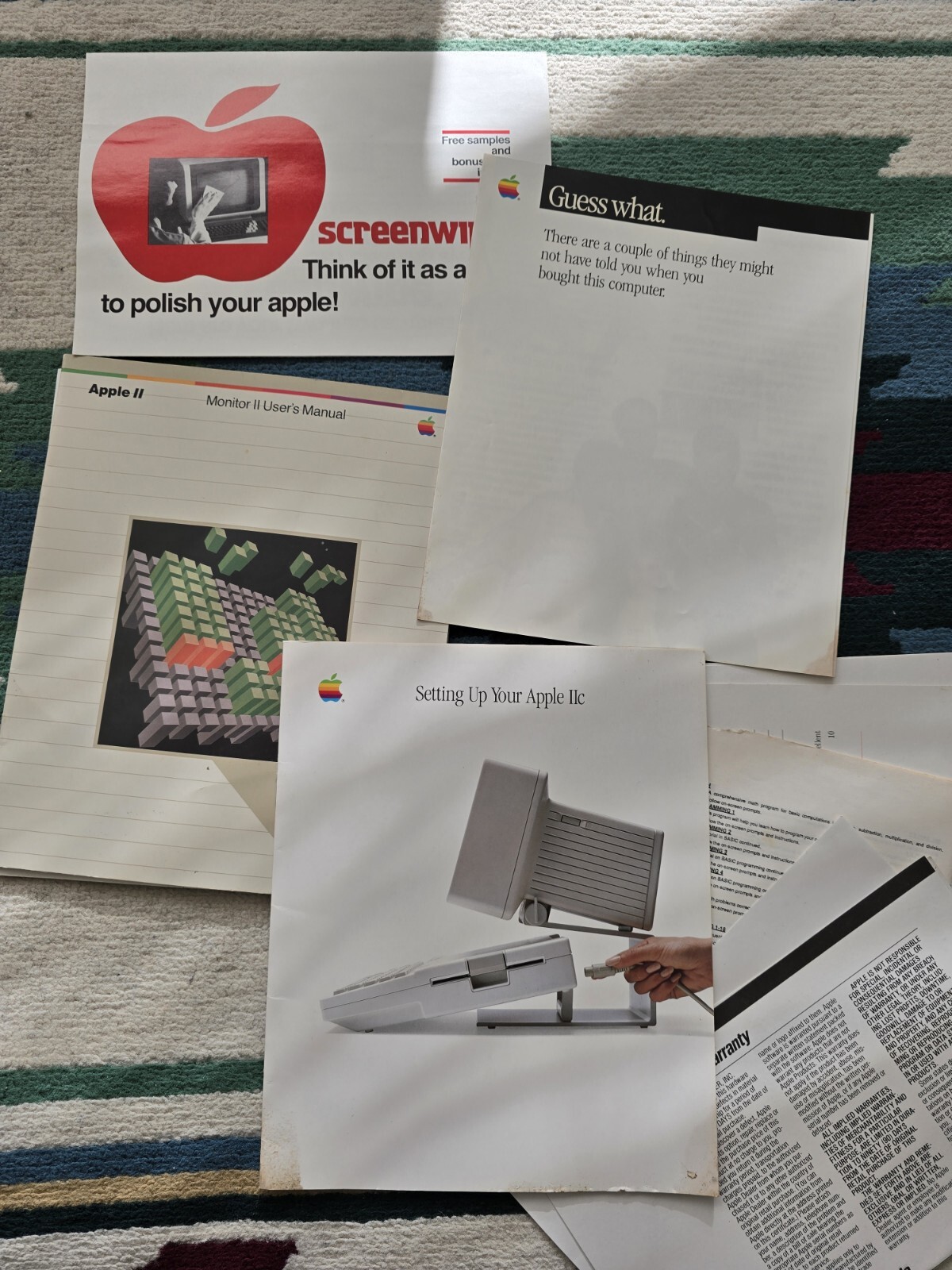 Vintage Apple Computers Manual Book -  Apple IIc Setting Up Your Apple IIc