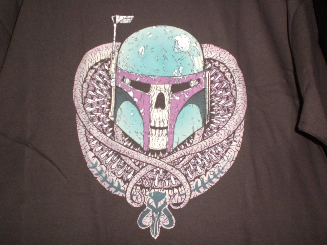 TeeFury Star Wars LARGE "Armored Legacy" Star Wars Boba Fett Shirt  BROWN