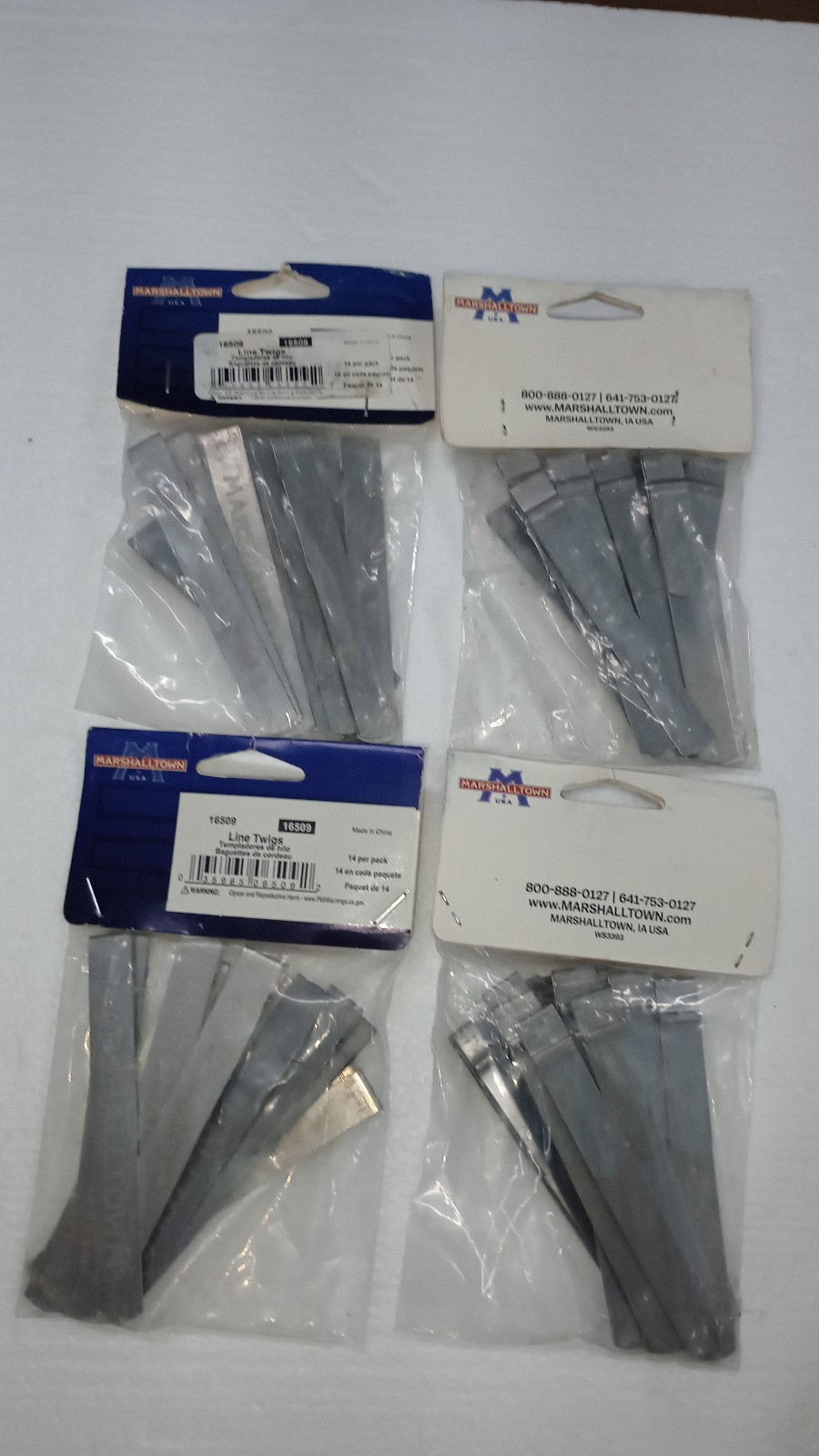 Marshalltown Steel Line Twigs 5x Bag of 14 total 70 for Mason Line 16509 Tingles