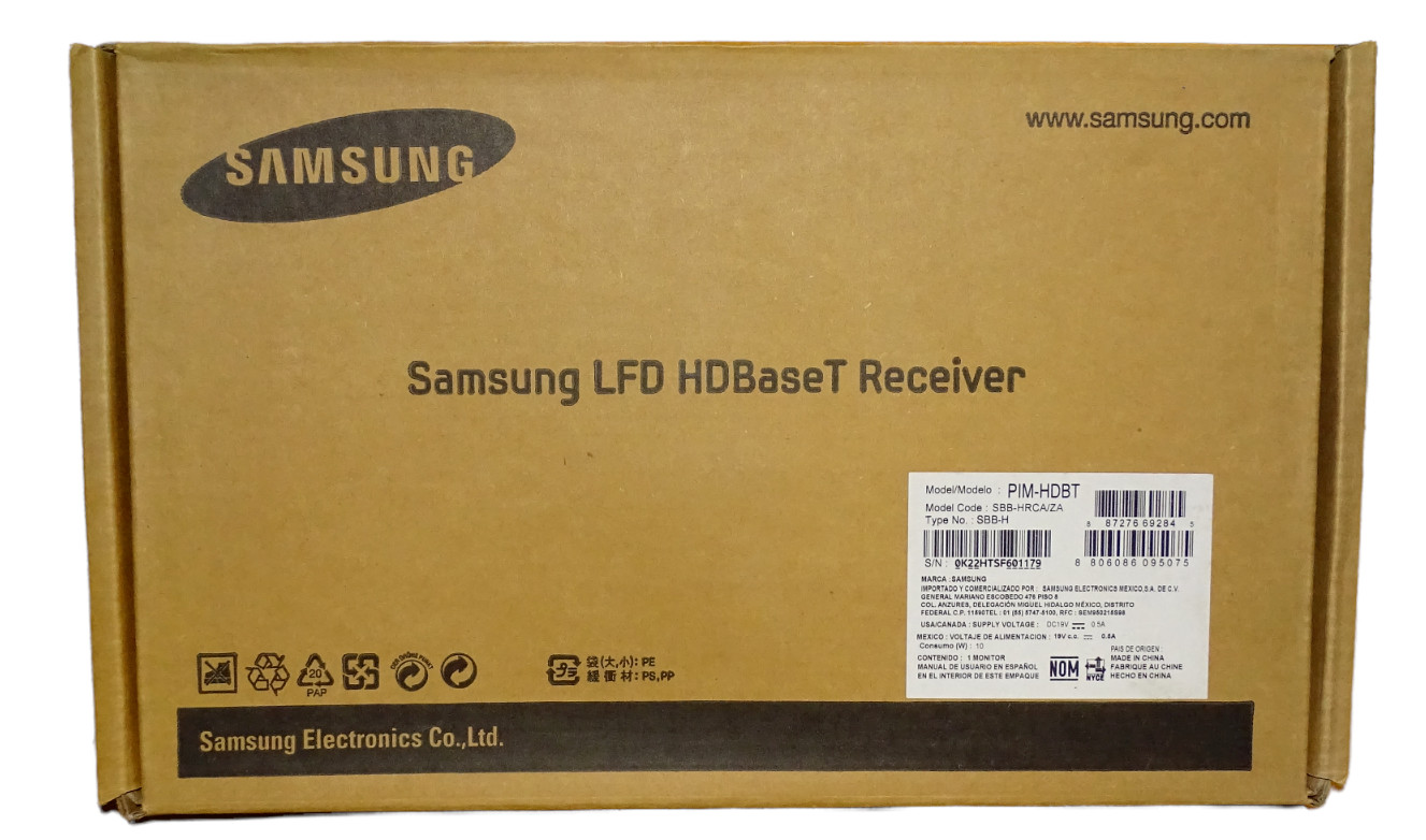 Samsung LFD HDBaseT Receiver PIM-HDBT SBB-HRCA/ZA w/ FFC cable & instruction