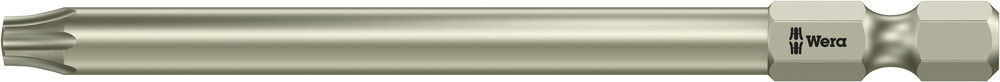 Wera 071092, 3867/4 Torx® BO Bits With Bore Hole, Stainless, TX 25 x 89 mm