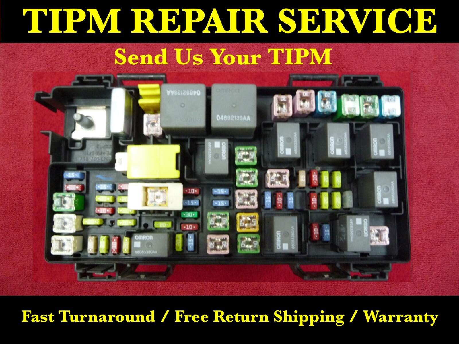 2008 2010-13 Chrysler Town & Country TIPM "FUEL PUMP RELAY REPLACEMENT SERVICE"