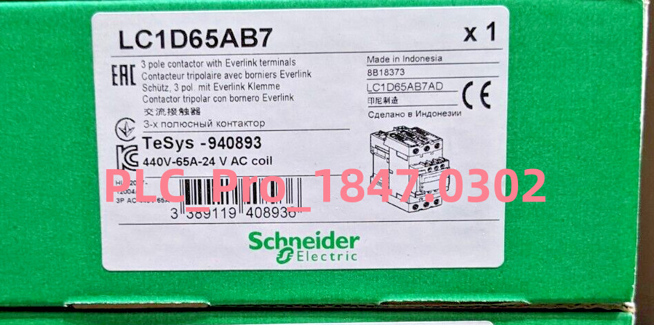 1PCS New Schneider TeSys Deca LC1D65AB7 Contactor coil Warranty 12 months
