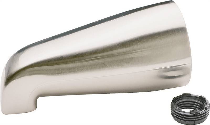 PLUMB PAK PP825-30 3/4 or 1/2-in IPS Chrome Bathtub Spout w/ Reducer Bushing