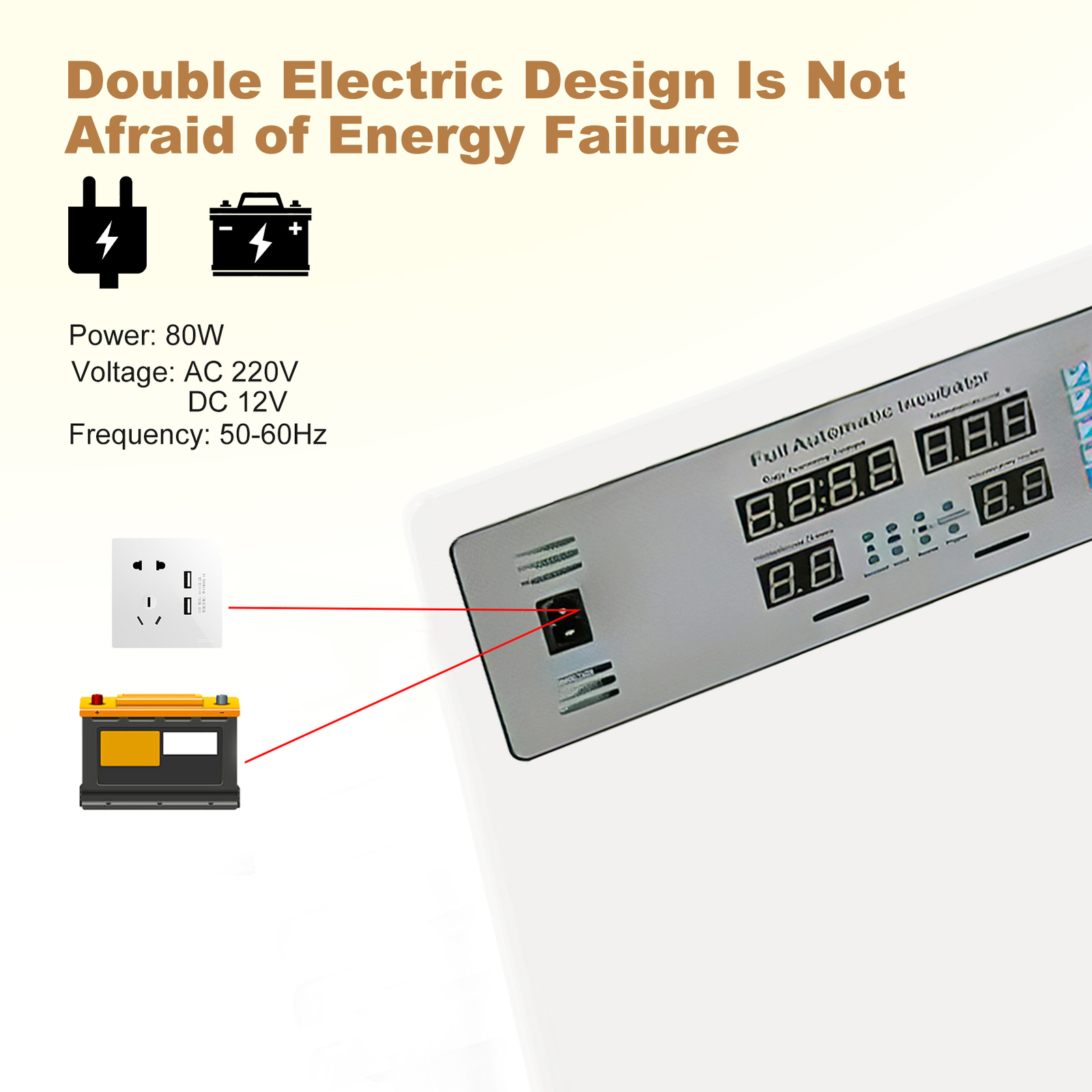 Automatic 120 Eggs Incubator Temperature Control Digital Chicken Egg Hatcher