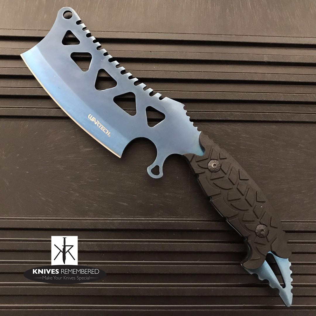 Monogram Custom Knives Engraved Personalized Knife Fixed Blade Hunting Cleaver