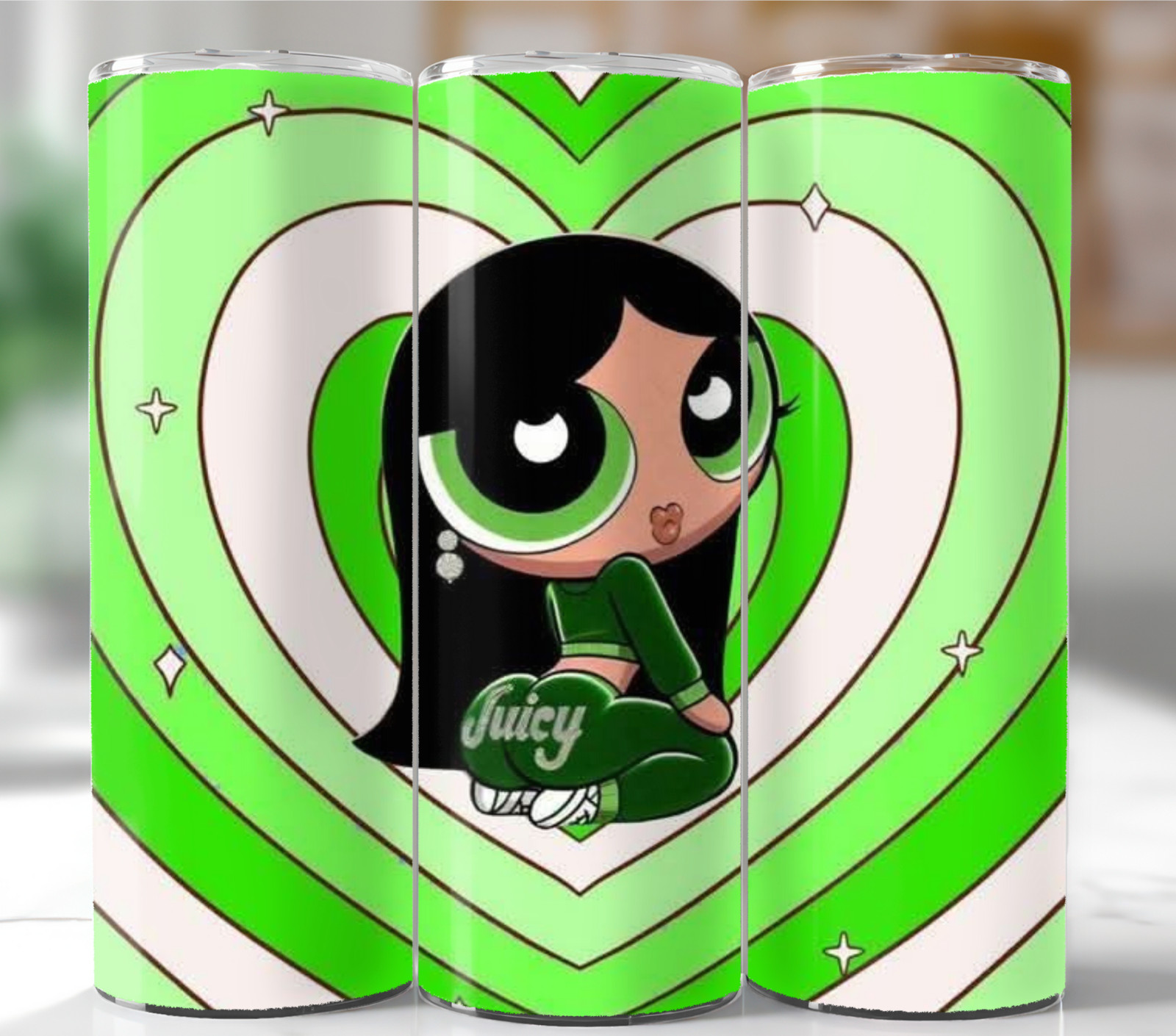 Sassy Buttercup Powerpuff 20oz Stainless Steel Tumbler | Cute Cartoon Travel Cup