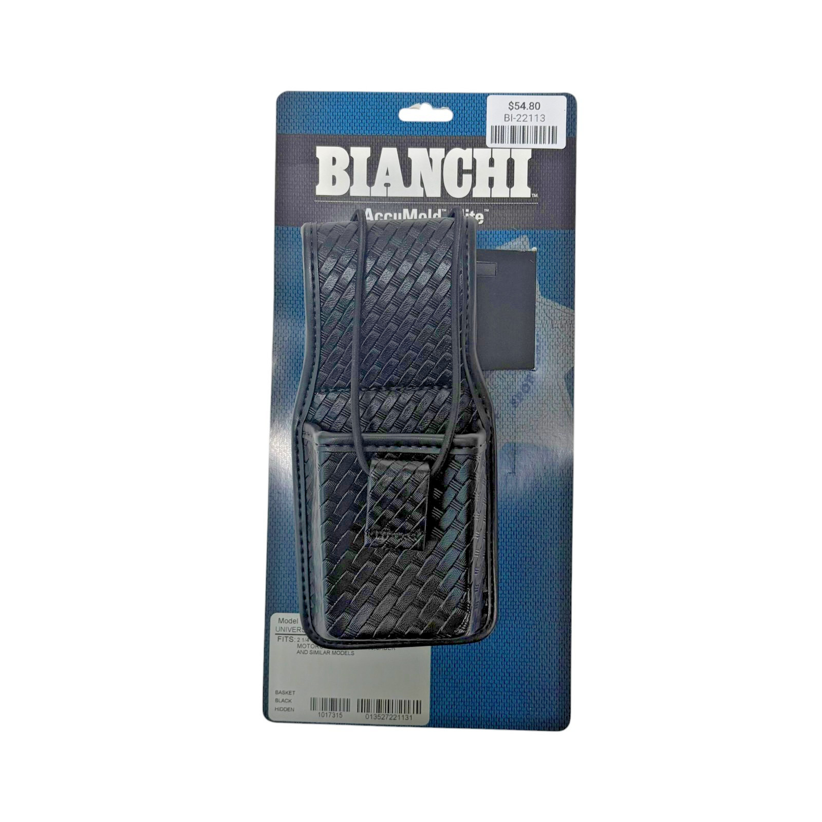 Bianchi Model 7914S Universal Radio Holder Swivel Basketweave Black 22113