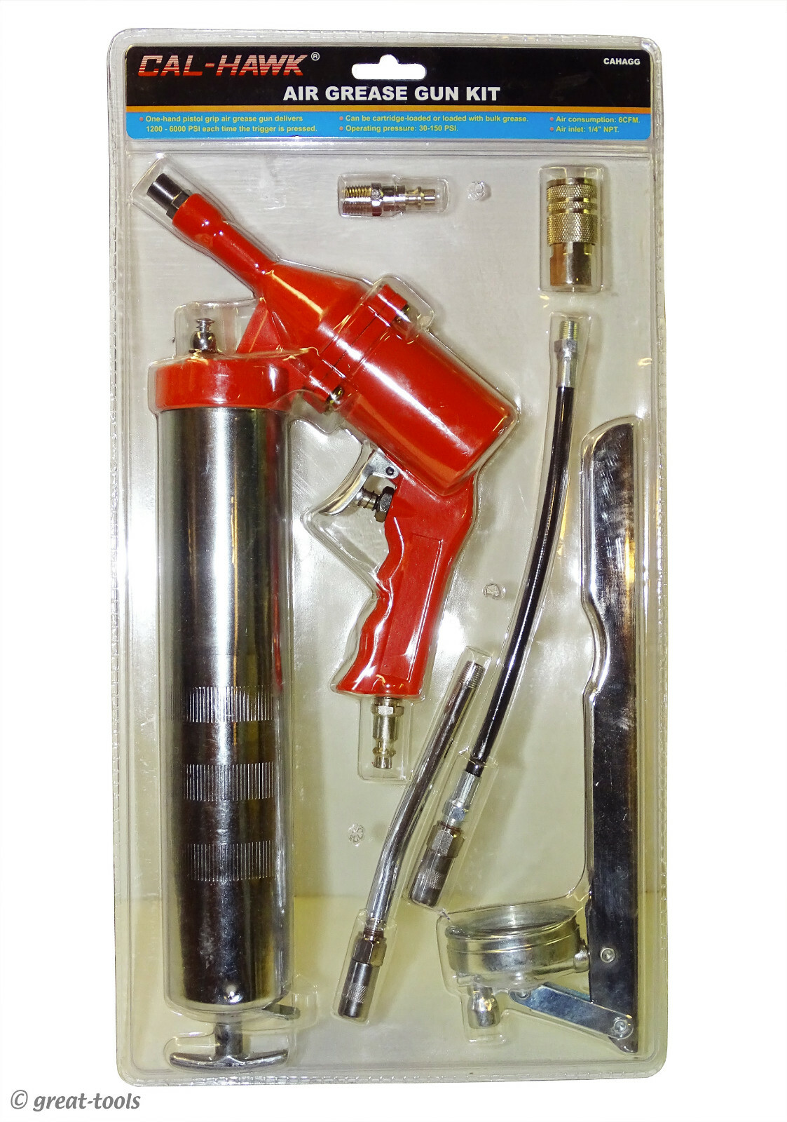 AIR GREASE GUN KIT – automotive mechanics tool tools guns pneumatic mechanic