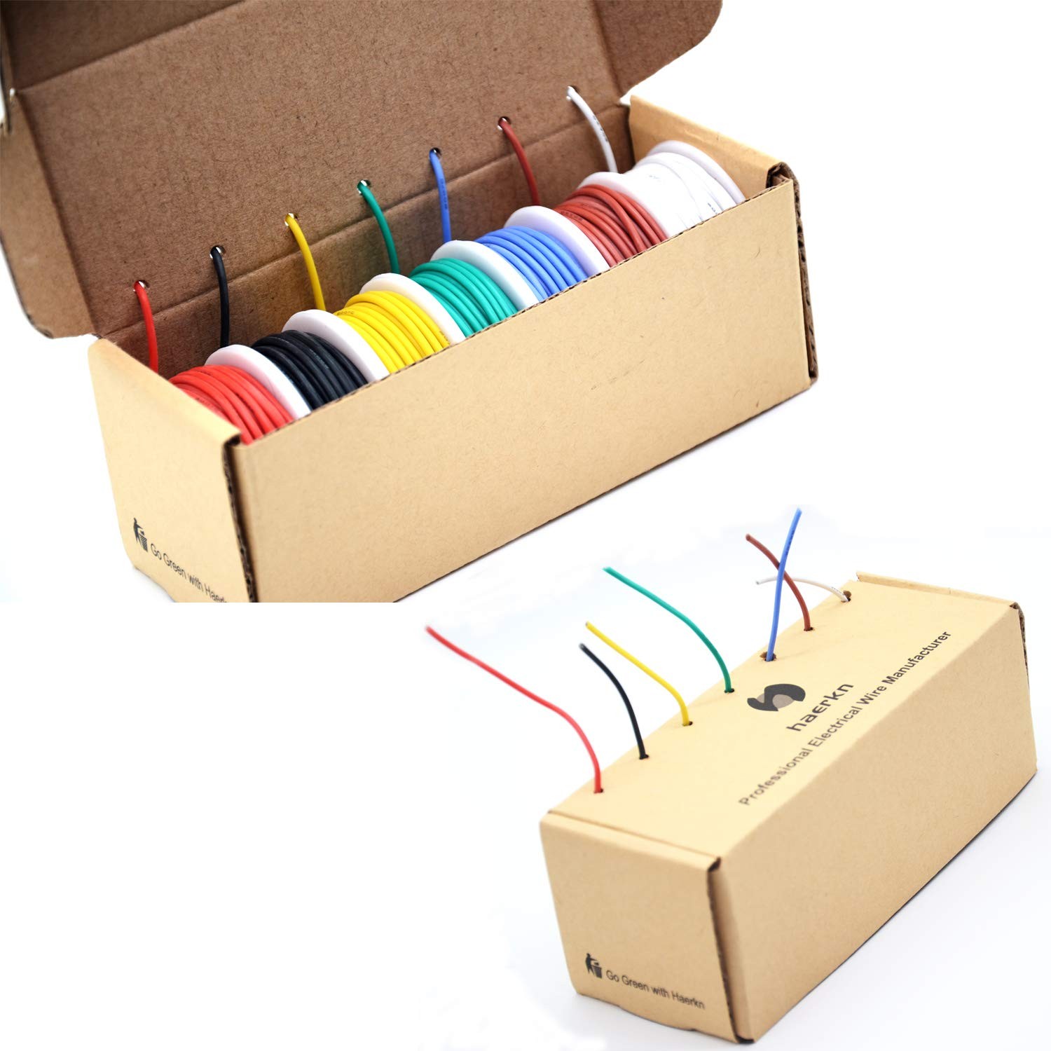 18 awg Silicone Electrical Wire Cable 7 Colors (13ft 18awg-Stranded, 7