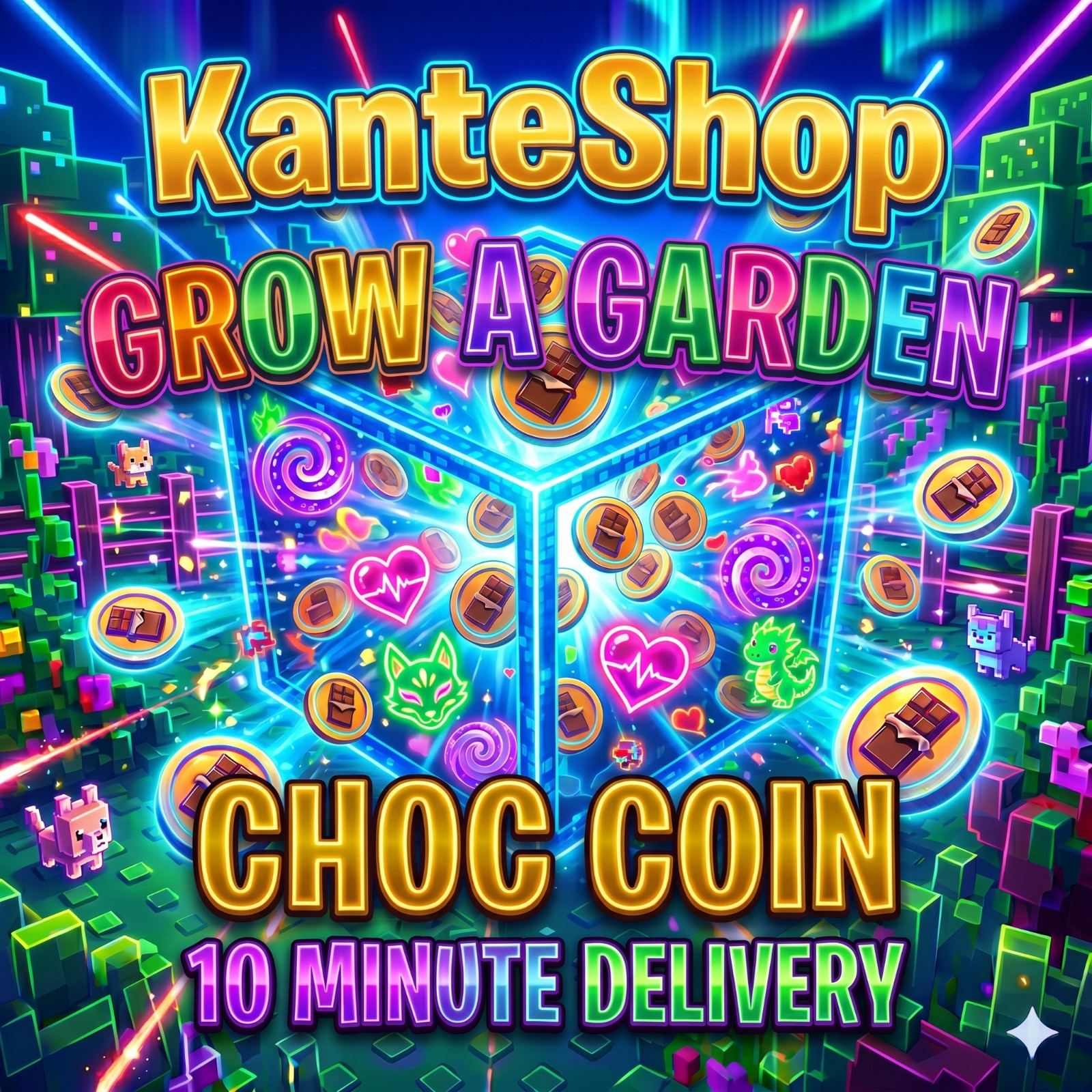 Grow a Garden Choc Coins 1B-20B+ | 10 Min Delivery | Cheap & Fast 2026