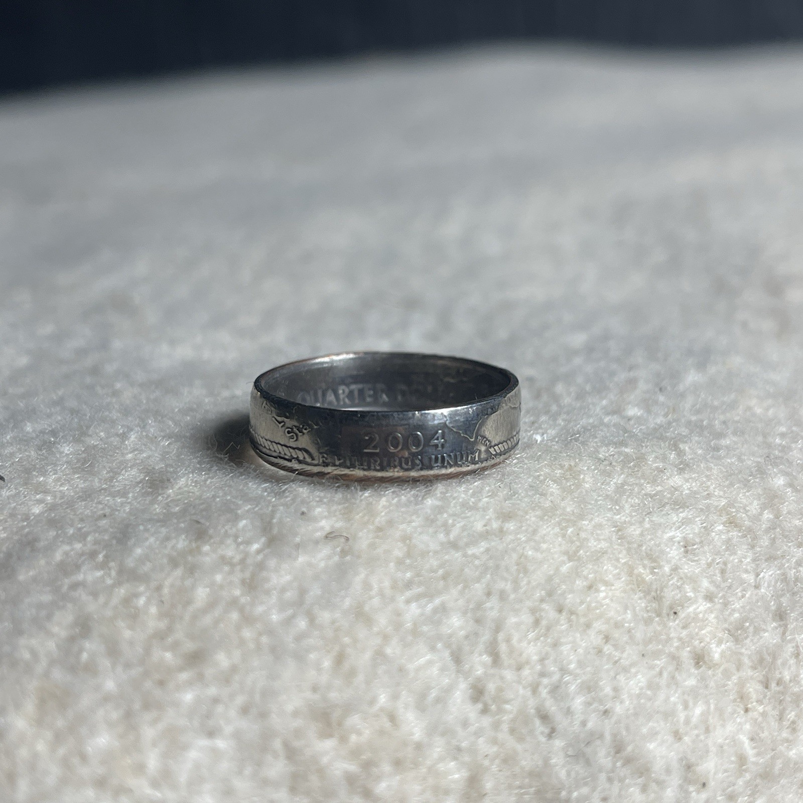 Texas Quarter Ring Size 7.5