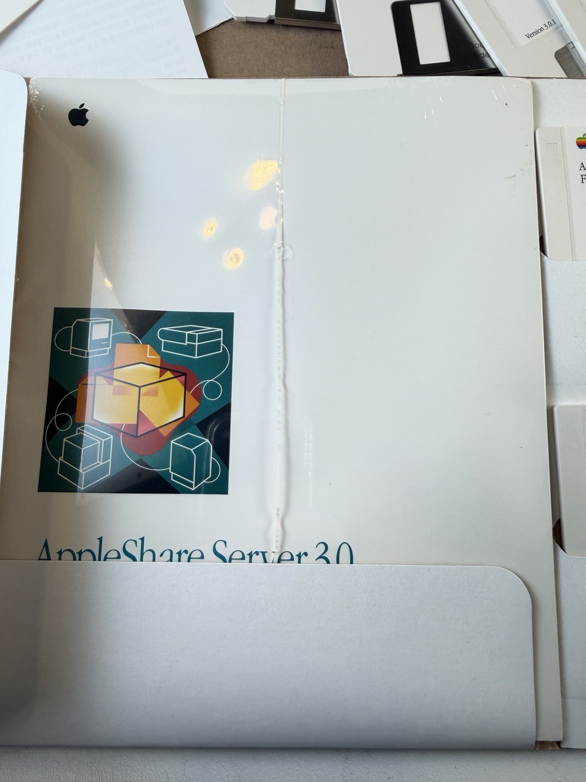 AppleShare Server 3.0 Complete Boxed Set + Update Kit Disks Manuals Macintosh