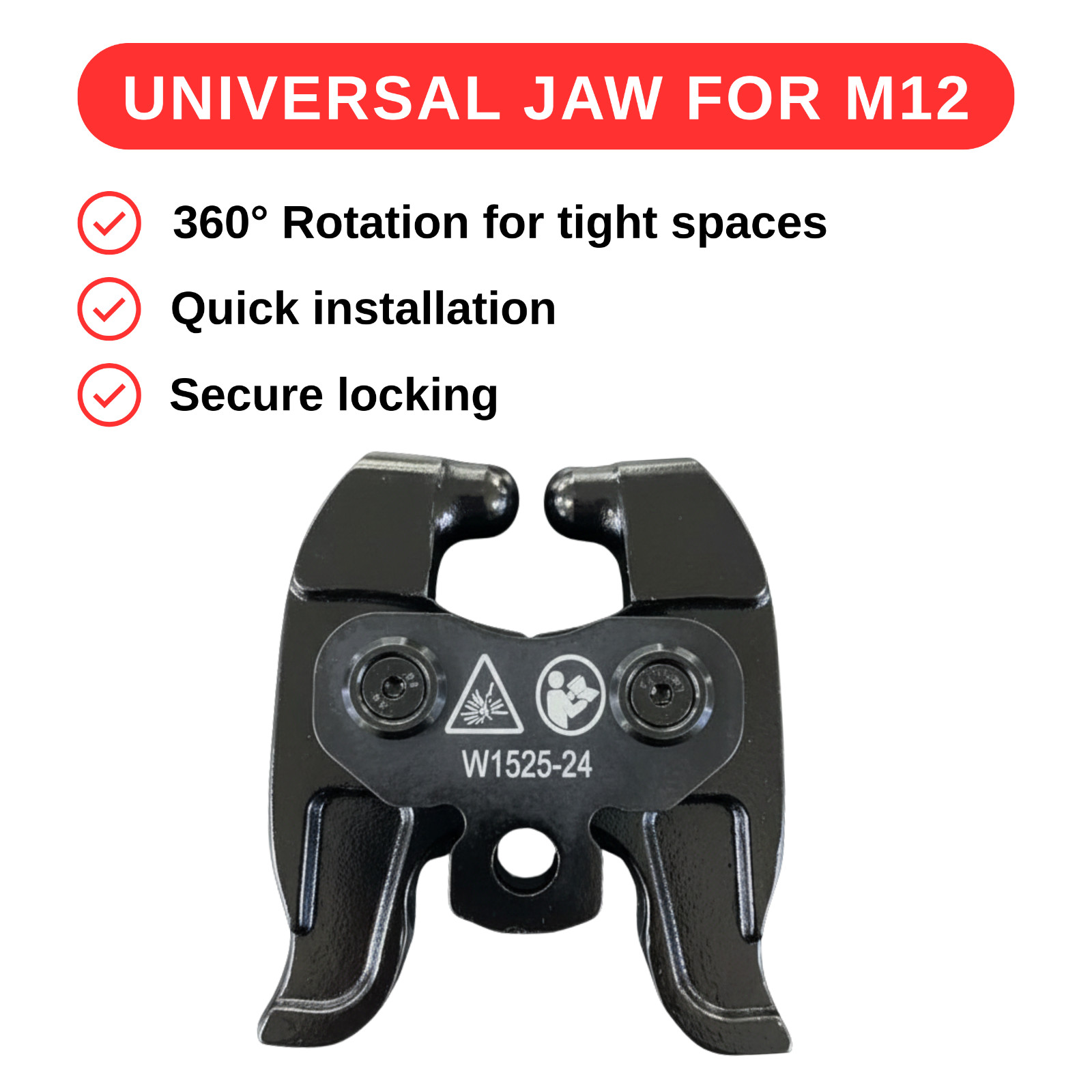 Universal Press Jaw Kit Compatible with Milwaukee M12 Force Logic
