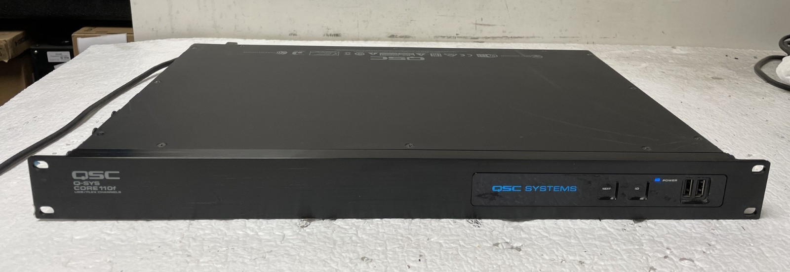 QSC Q-Sys Core110F Network Audio Processor For Parts *READ
