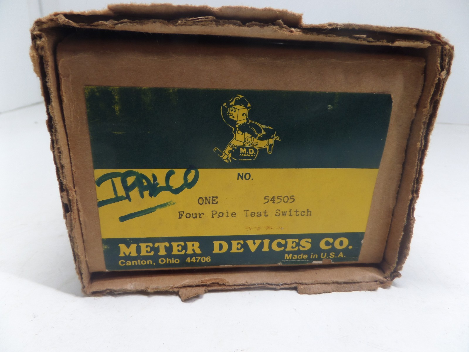 Meter devices Co. 4 pole test switch 54505 vintage NOS