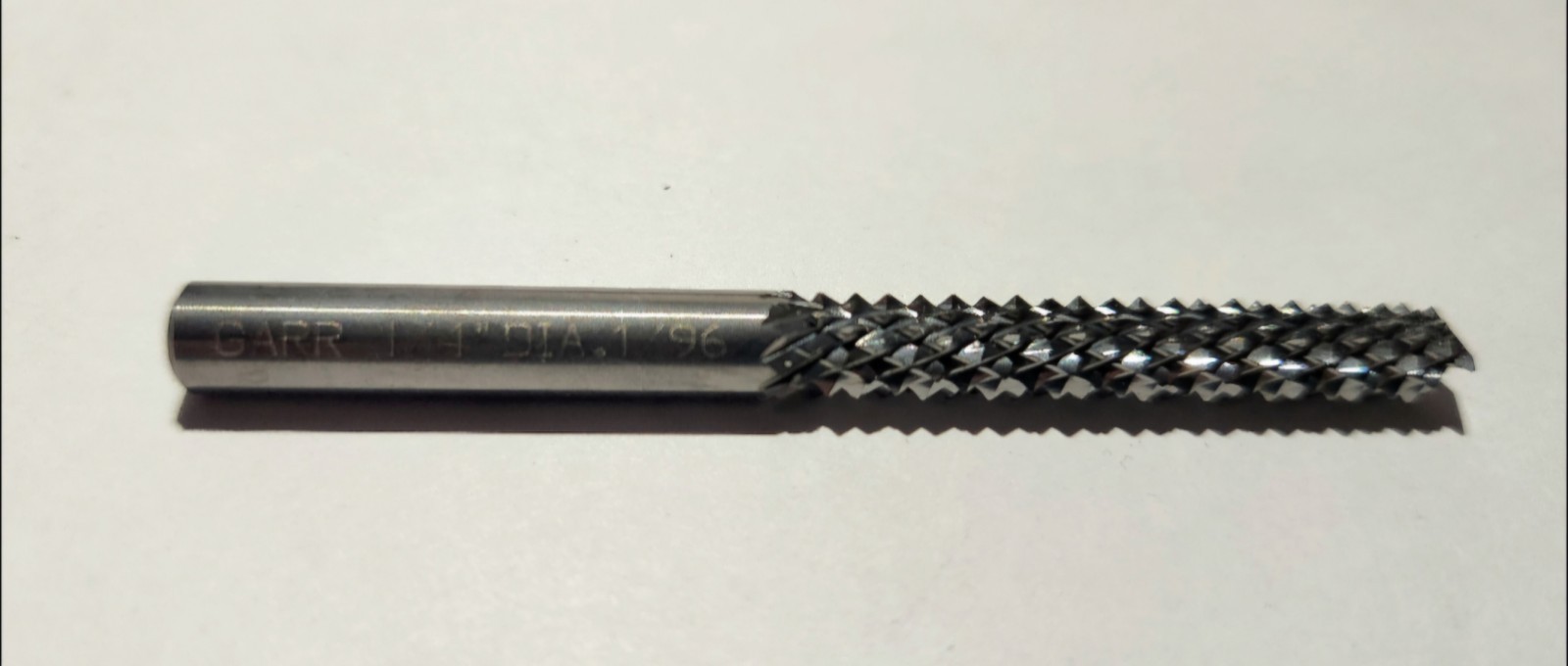 GARR 1/4" (.250") Solid Carbide Diamond Cut Router Burr: Composites / Fiberglass